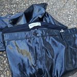 Abercrombie & Fitch Abercrombie 24L 90s Straight Ultra High Rise Curve Love Vegan Leather Pants Blue Photo 13