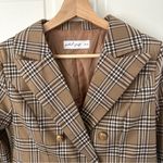 Petal and Pup  Michaela Tan Plaid Blazer Jacket NWOT Size S Photo 5