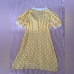 Kimchi Blue  Yellow and White Dottie Polka Dot Mini Dress Photo 4