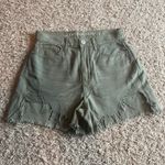 American Eagle Olive Green Highest Rise Mom Jean Shorts Size 2 Photo 7
