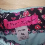 Betsey Johnson Women's  XL Pet Cheyenne Scrub Pants Turquoise Joggers Photo 2