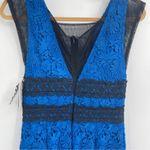 Diane Von Furstenberg  Viera DVF Blue Lace V-Neck Dress 2 Nwt Photo 12