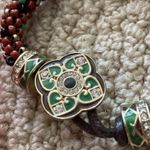 NEW Celtic Beaded Bracelet Irish Toggle Green Four Leaf Clover Symbol with Bag Photo 2