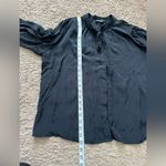 J.Crew Tie-Neck Black Top Size 22 Photo 10