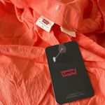 Levi's NWT Daphne Scrunchie Blouse Persimmon Square Neck Photo 3