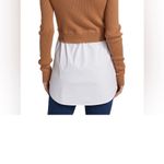 Tuckernuck Veronica Beard Rocha Poplin Merino Wool Top, Size XS Photo 2