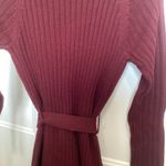 Old Navy Maroon woman’s size XS ribbed sweater dress / or worn shirt and leggings Photo 5