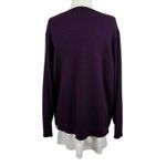 Calvin Klein Womens Purple Mixed Media Pullover Sweater | Office Casual Classic Photo 1