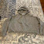 IRO Gray Knit Sweater Classic Crew Neck (Cropped) Photo 0