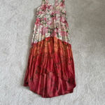 Angie High Low Dress Womens L Pink Festival Brunch Resort Coastal Cruise Beach Photo 7