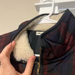 Stylish Women's Quilted Plaid Vest Red Size M Photo 3