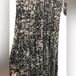 Coldwater Creek  Black & White Longsleeve Sheer Nylon Business Dress‎ Size 6 Photo 1