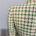 ZARA  Woman Textured Double-breasted Blazer Christmas Jacket Ecru Green Size M Photo 12