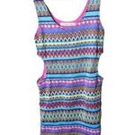 Mags & Pye Embroidered Knit Cut Out Body Con Dress M Pink Size M Photo 0