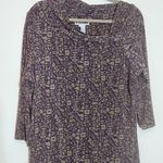 Jessica London  JL Studio Purple Print Dress Size 1X Plus Size Purple Dress Photo 3
