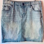 a.n.a Bleached Denim Mini Skirt Photo 0