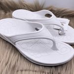 Aetrex lynco fiji orthotic comfy white flip flops women Size 11 Photo 1