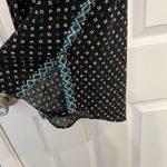 Anthropologie Akemi + Kin Ira Black Blue Geometric Sleeveless Blouse Medium Photo 6