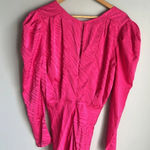 RONNY KOBO Astrid Zebra Print Midi Dress, Pink Size L Photo 9