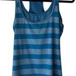 Soybu Blue Striped Racerback Tank Top Size M Workout Activewear Stretch Photo 0