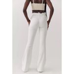 Urban Outfitters  Size 34 White V-Front Flare Jeans Photo 1