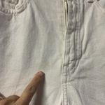 ZARA  Jeans Womens 4 White Denim Light Wash 5 Pockets Frayed Hem Wide Leg Comfort Photo 5