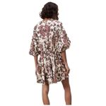 ZARA Paisley Print Lace Up Waist Shirt Dress For Women Chic Retro Size Medium Photo 8