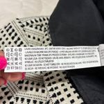 Zara Basic Dress Black White Beaded Neckline Short Sleeve A Photo 4