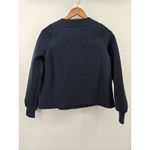 Stella & Dot Stella Dot It's All Gonna Happen Navy Blue Mock Neck Long Sleeve Pullover Small Photo 2