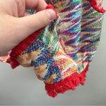 Charlie Jade  100%‎ Silk Multicolor Ikat Print Strapless Romper Size S Photo 2