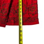 Jennifer Moore  Red Floral Silk Long Skirt Women's Size 14 | 47-23 Photo 3