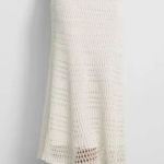 Theory NWT!  Pull-On Crochet Knit Lace Ivory Maxi Skirt - Size Medium Photo 5