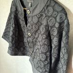 Laundry by Shelli Segal Women's Black Applique Embroidered Cropped Jacket 2 Photo 3