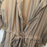 Juicy Couture Taupe Silk Ruffle-Trimmed Shorts Romper Photo 9