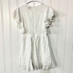 Princess Polly  Dress Women Size 4 Ruffled Pleated Mini White Cottage Flared Lace Photo 4