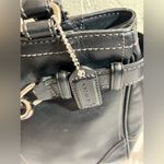 Coach Chic Black Leather Handbag, newer bag, gently used, great condition Photo 2