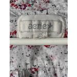 Aerie  Women's Lightweight Floral Blouse Top Red Flowy Ruffle Deep V Neck Size SP Photo 1