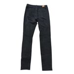 Simple Society  Womens Junior Size 7/28 Black Skinny Distressed Dark Stretch Jean Photo 1