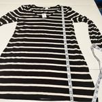White House | Black Market  Women XS Black White Peach Stripe Tunic Shirt Dress NEW Photo 6