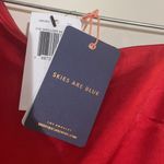 Skies Are Blue NWT  One Sleeve red satin dress Photo 2