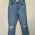 Favorite Daughter The Valentina Super High Rise Cigarette Ankle Jeans Malibu 27 Blue Photo 3