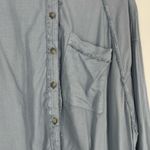 Free People  Women's Blue‎ Distressed Frayed Hem Button Denim Shorts Size W 31 Photo 6