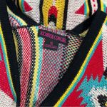 Rock & Roll Cowgirl Multi Color Aztec Print Fringed Poncho/Shrug Size S (B17) Photo 12