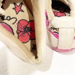 Coach  Size 8 Dillon Poppy Leather Suede Multi Color Floral Sneakers Photo 4