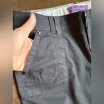 Gloria Vanderbilt  Black Cargo Capri Casual Pants Sz 4P Photo 4