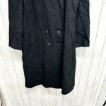 Vintage Projections Coat Women Black Peacoat Button Front Outdoor Winter Weather Size L Photo 1
