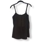 Joie  Silk Boho Tank Top Women’s Size Small Brown Beaded Button Front Cami Blouse Photo 1