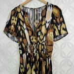 Anthropologie Somerset Romper In Ikat Print Bronze Size XS NWT Photo 3