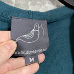 Anthropologie Knitted Dove Boho Lagenlook Blue Hooded Cardigan - Size Medium Photo 4