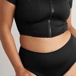 Good American New. scuba black surf top. XL. Retails $89 Photo 0